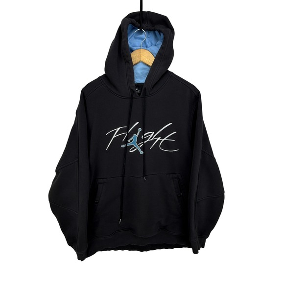 Jordan Flight Hoodie Pullover 23 Graphic‎ Black Mens Large Faded Distressed - Picture 1 of 13